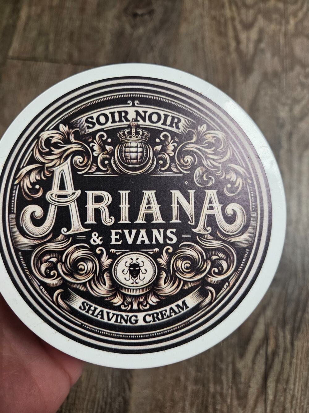 Ariana + Evans SOIR NOIR Artisan Shaving Cream, 5.3oz